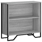 Libreria Grigio Sonoma 80x31x74,5 cm in Legno Multistrato