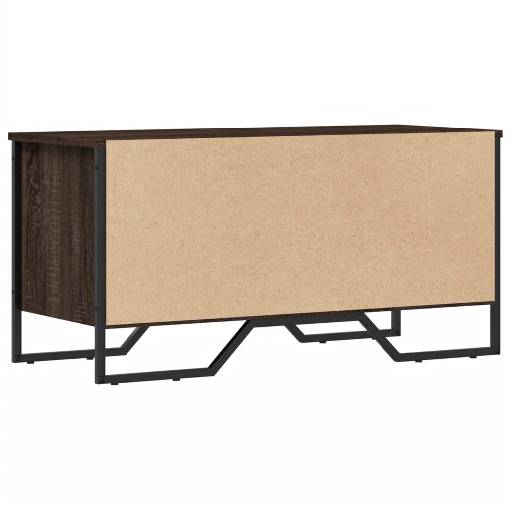 Scarpiera Rovere Marrone 90x38x45,5 cm in Truciolato