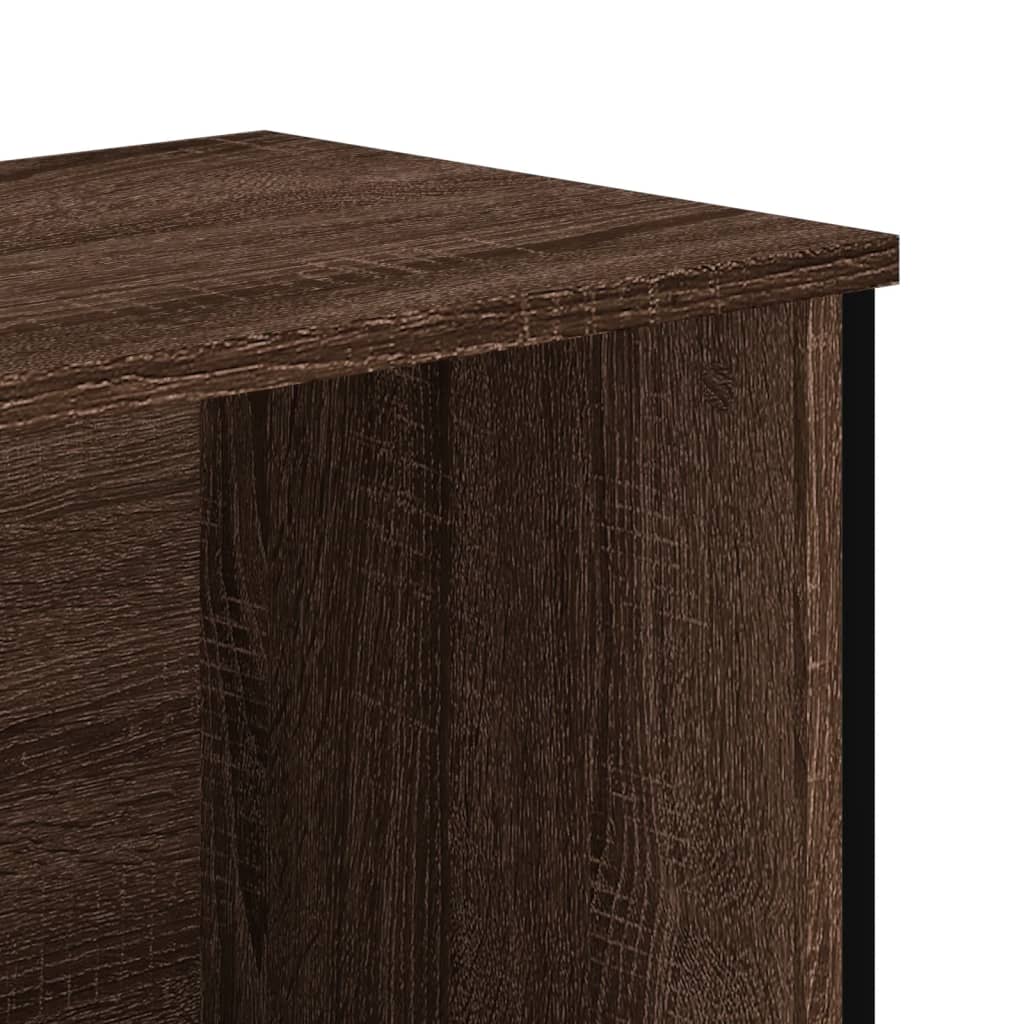 Scarpiera Rovere Marrone 90x38x45,5 cm in Truciolato