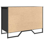 Scarpiera Nera 90x38x61,5 cm in Truciolato