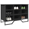 Scarpiera Nera 90x38x61,5 cm in Truciolato