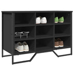 Scarpiera Nera 90x38x61,5 cm in Truciolato