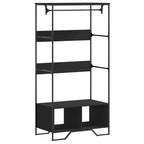 Armadio Nero 90x50x180 cm in Truciolato