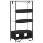 Armadio Nero 90x50x180 cm in Truciolato