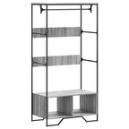 Armadio Grigio Sonoma 90x50x180 cm in Truciolato