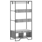 Armadio Grigio Sonoma 90x50x180 cm in Truciolato