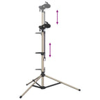 Supporto per Riparazione Bici Regolabile 120-165 cm Alluminio