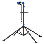 Supporto Riparazione Bici Regolabile 108-188 cm Blu in Acciaio