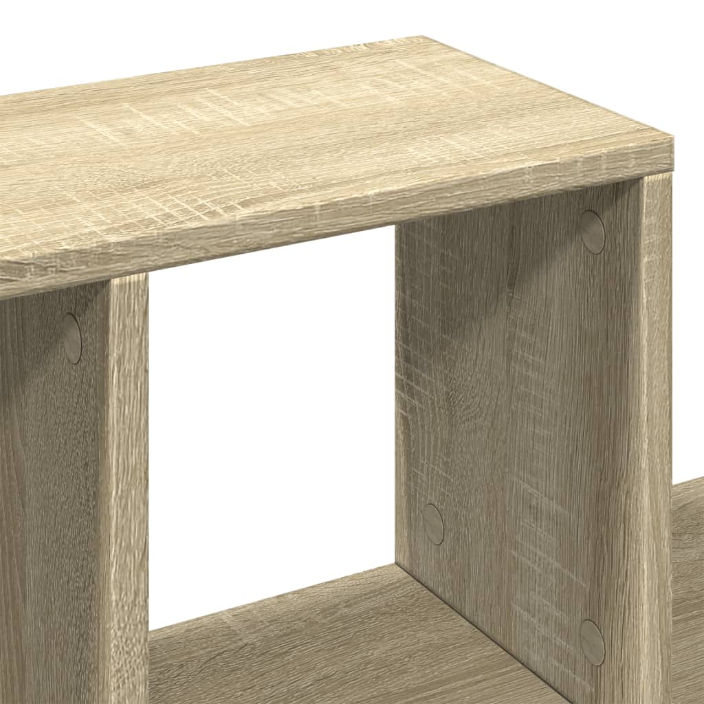 Scaffale a Parete Rovere Sonoma 100x20x53cm Legno Multistrato