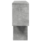 Scaffale a Muro Grigio Cemento 100x20x53 cm Legno Multistrato