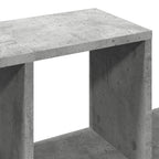 Scaffale a Muro Grigio Cemento 100x20x53 cm Legno Multistrato