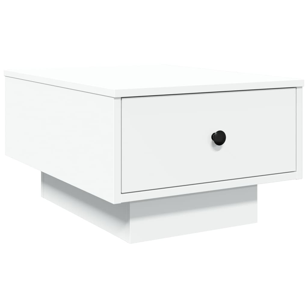 Tavolino da Salotto Bianco 60x45x31 cm in Legno Multistrato