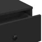 Tavolino da Salotto Nero 60x45x31 cm in Legno Multistrato