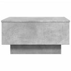 Tavolino da Salotto Grigio Cemento 60x45x31cm Legno Multistrato