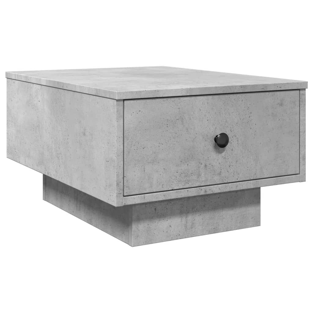 Tavolino da Salotto Grigio Cemento 60x45x31cm Legno Multistrato