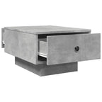 Tavolino da Salotto Grigio Cemento 60x45x31cm Legno Multistrato