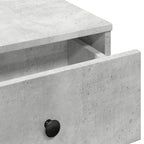 Tavolino da Salotto Grigio Cemento 60x45x31cm Legno Multistrato