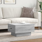 Tavolino Salotto Grigio Sonoma 60x45x31 cm Legno Multistrato