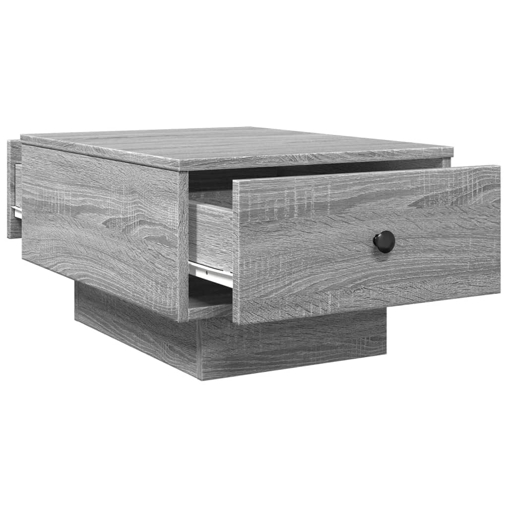 Tavolino Salotto Grigio Sonoma 60x45x31 cm Legno Multistrato