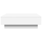 Tavolino da Salotto Bianco 90x90x28 cm in Truciolato