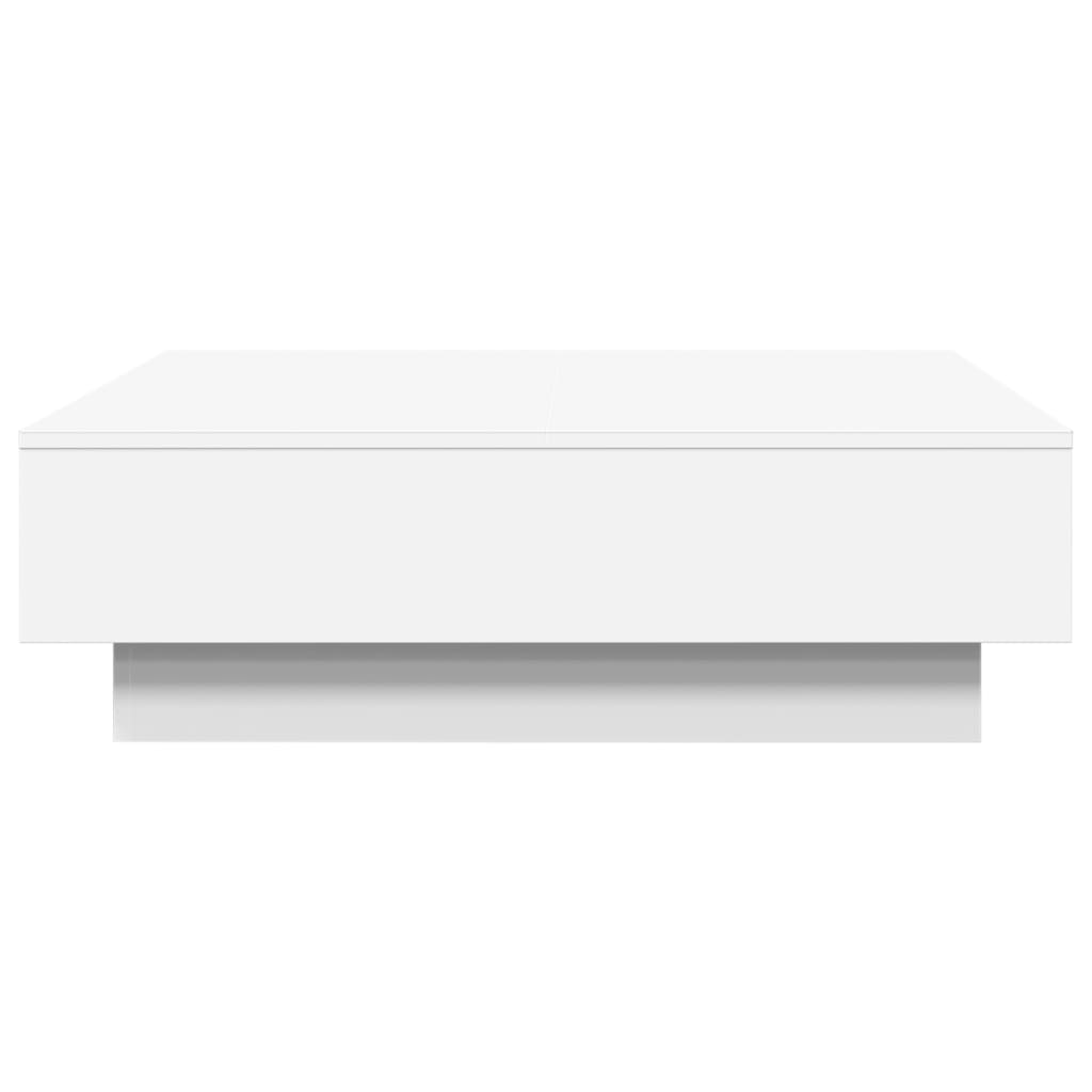 Tavolino da Salotto Bianco 90x90x28 cm in Truciolato