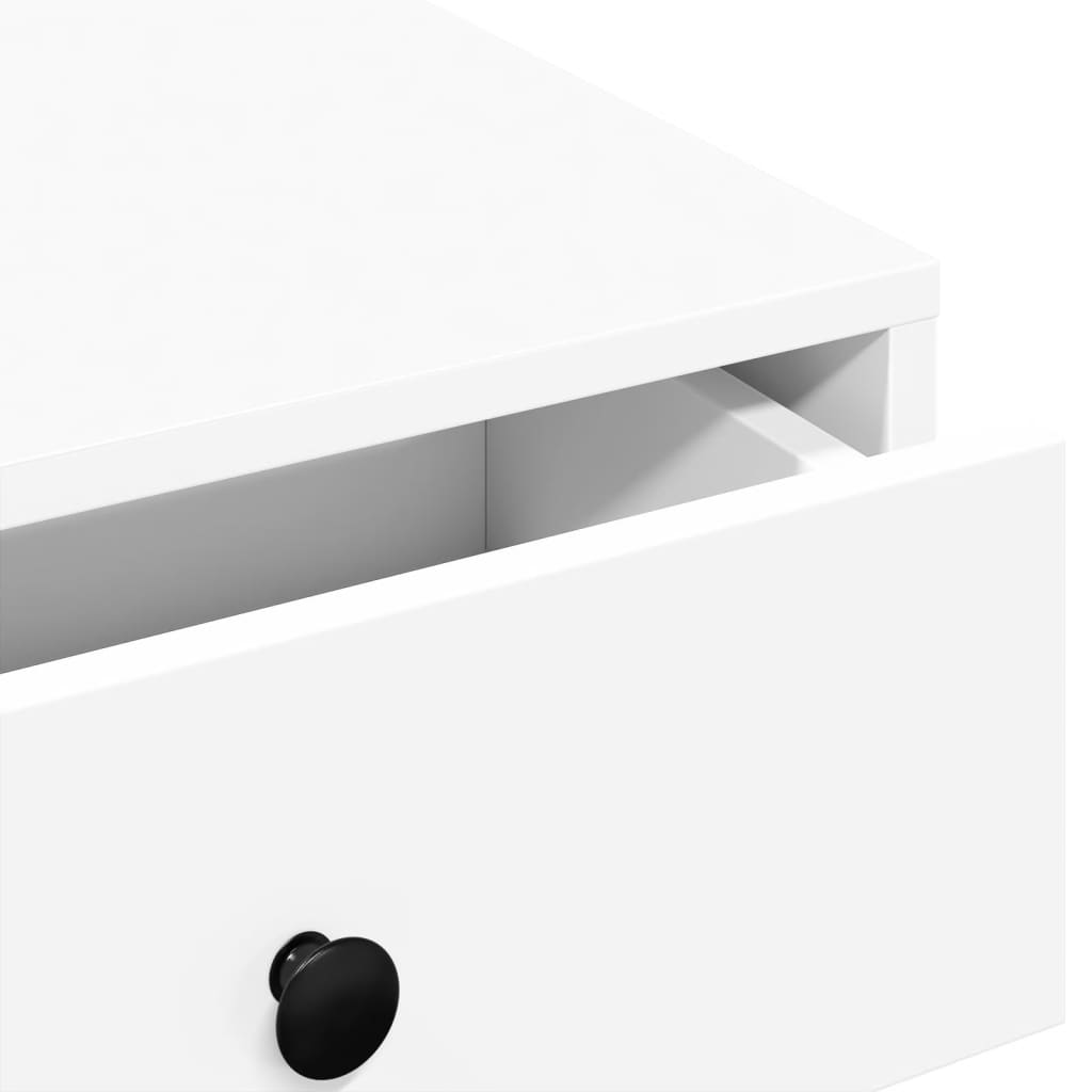 Tavolino da Salotto Bianco 90x90x28 cm in Truciolato