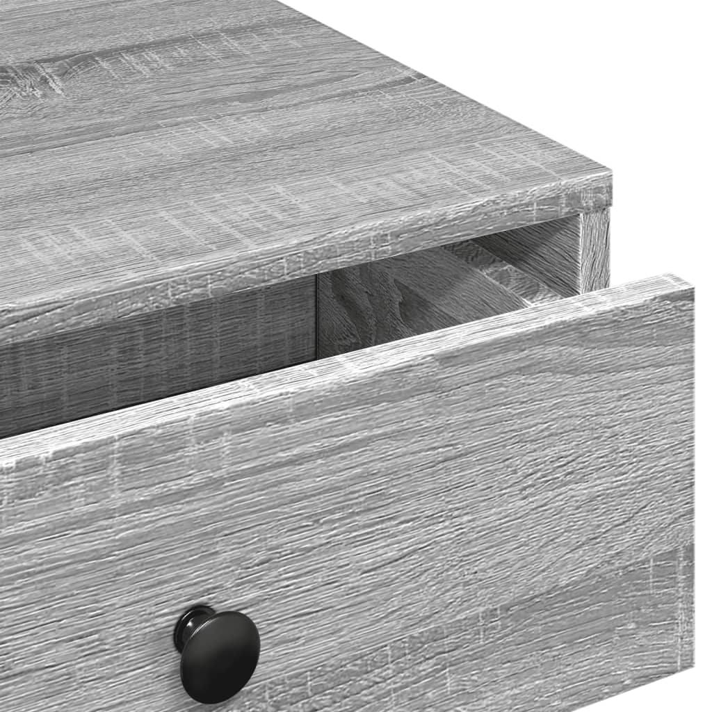 Tavolino da Salotto Grigio Sonoma 90x90x28 cm Legno Multistrato