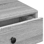 Tavolino da Salotto Grigio Sonoma 90x90x28 cm Legno Multistrato