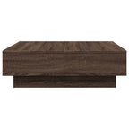 Tavolino da Salotto Rovere Marrone 90x90x28cm Legno Multistrato