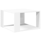 Tavolino da caffè bianco 51,5x51,5x30 cm in legno ingegnerizzato