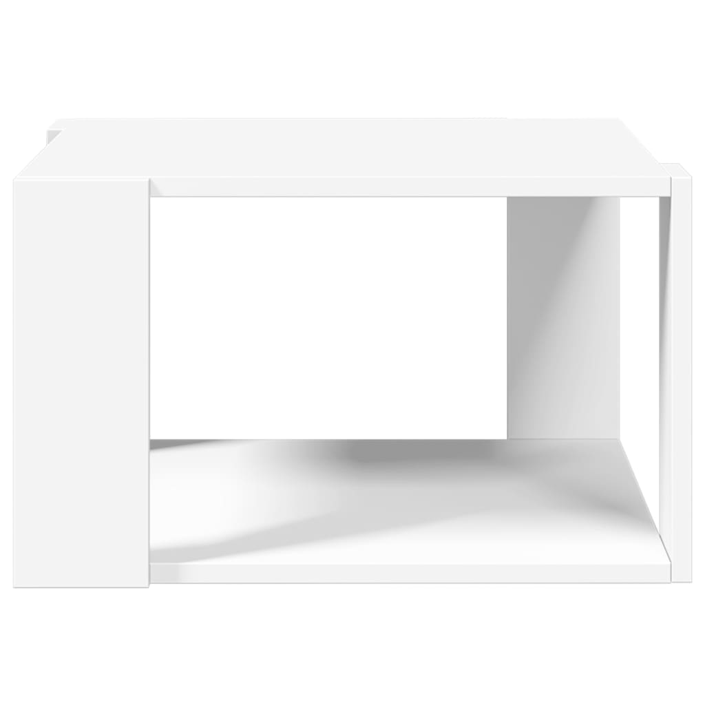 Tavolino da caffè bianco 51,5x51,5x30 cm in legno ingegnerizzato