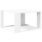Tavolino da caffè bianco 51,5x51,5x30 cm in legno ingegnerizzato
