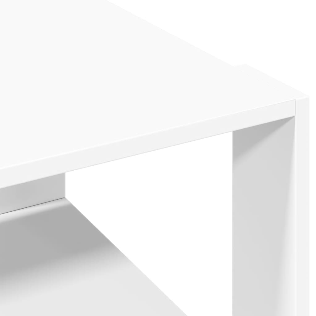 Tavolino da caffè bianco 51,5x51,5x30 cm in legno ingegnerizzato