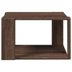 Tavolino Salotto Rovere Marrone 51,5x51,5x30 Legno Multistrato