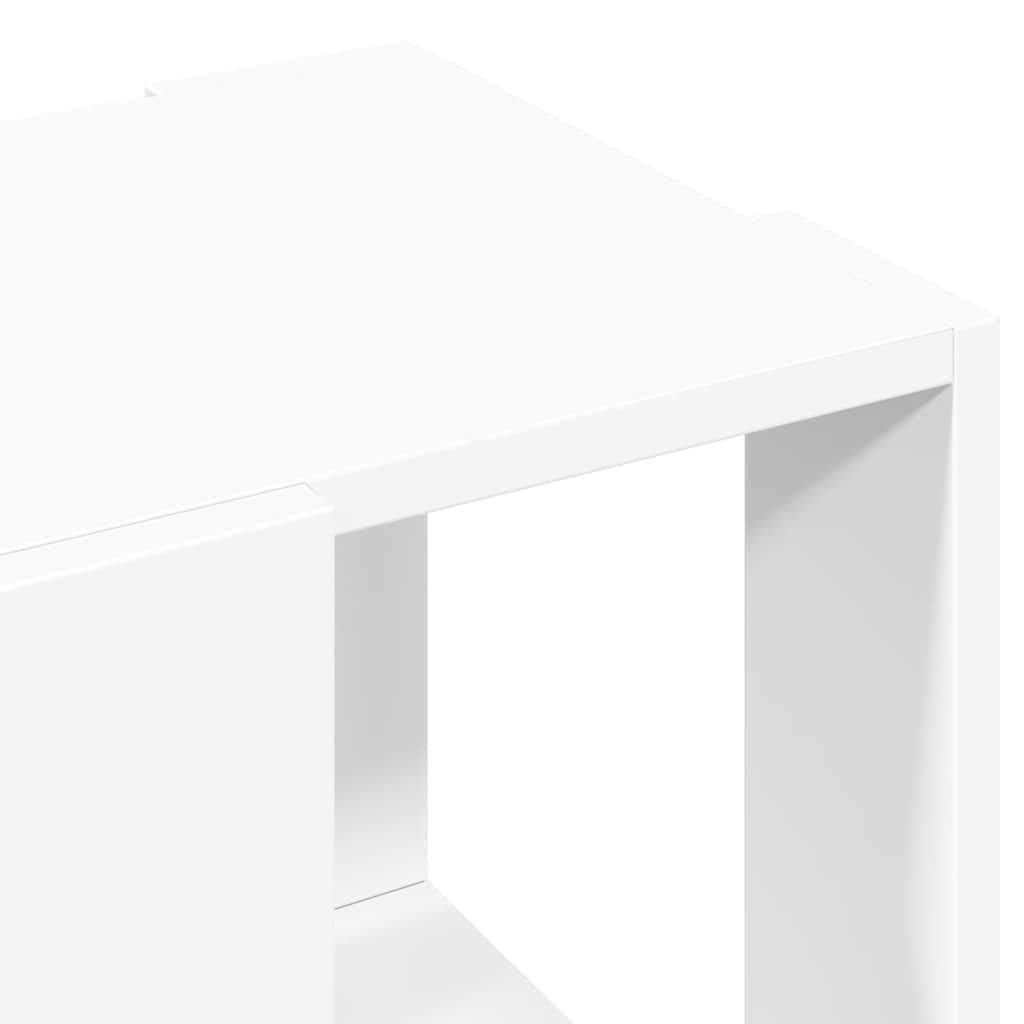 Tavolino da Salotto Bianco 32x32x30 cm in Legno Multistrato