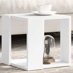 Tavolino da Salotto Bianco 32x32x30 cm in Legno Multistrato