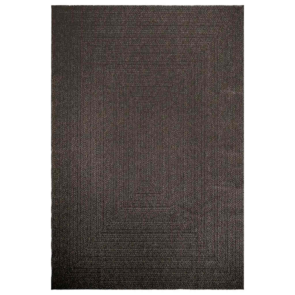 Tappeto ZIZUR Antracite 200x290 cm Aspetto Iuta Interni Esterni