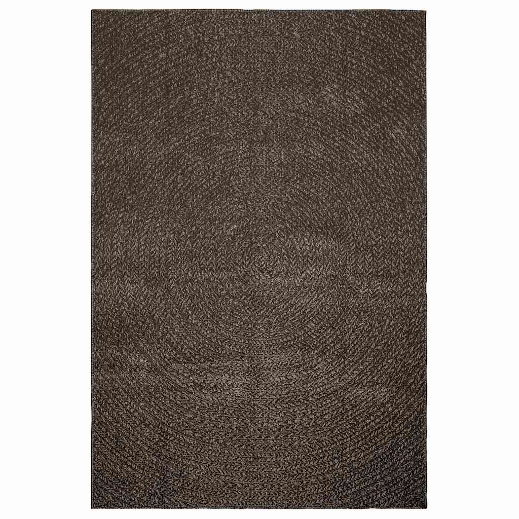 Tappeto ZIZUR Antracite 140x200 cm Aspetto Iuta Interni Esterni