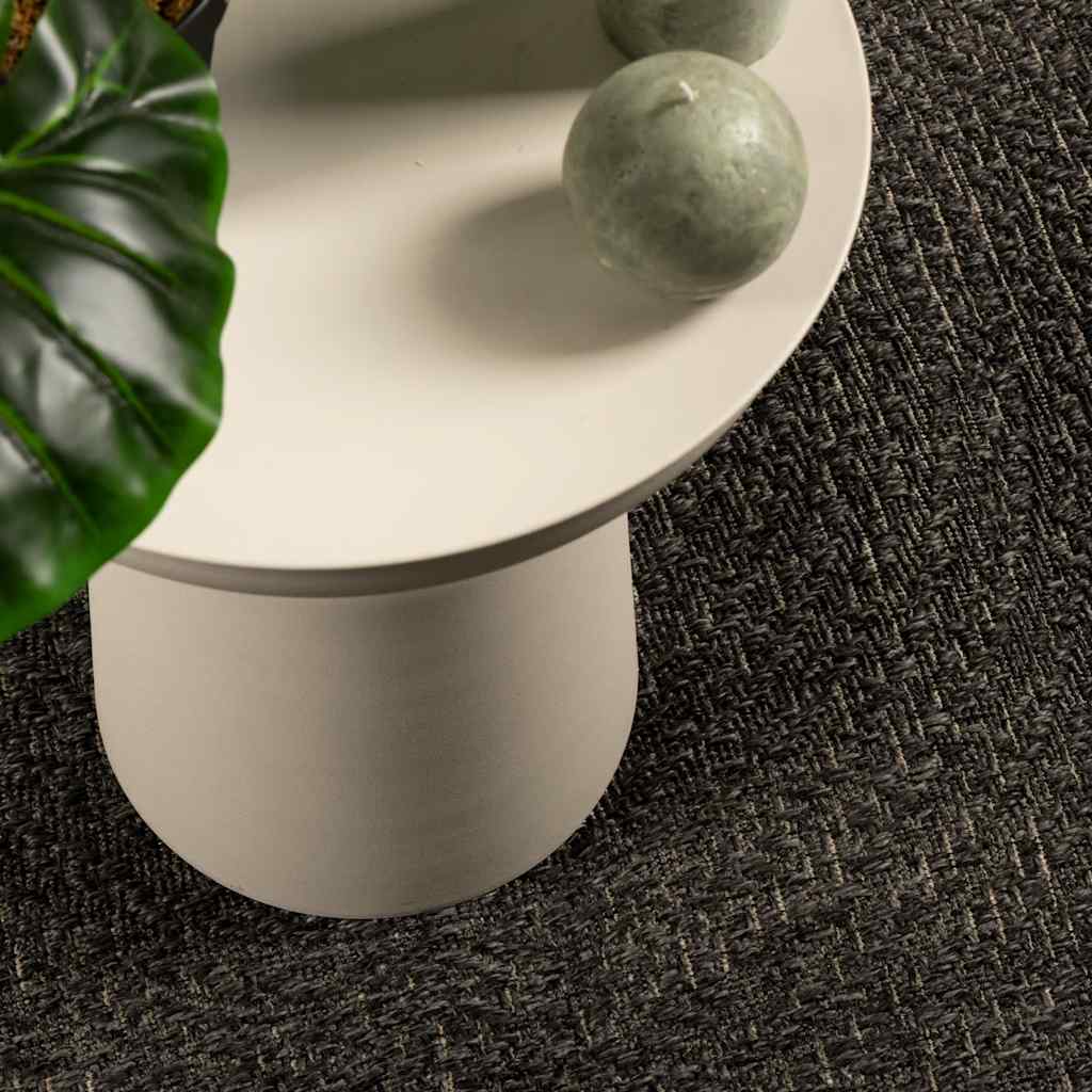 Tappeto ZIZUR Antracite 140x200 cm Aspetto Iuta Interni Esterni