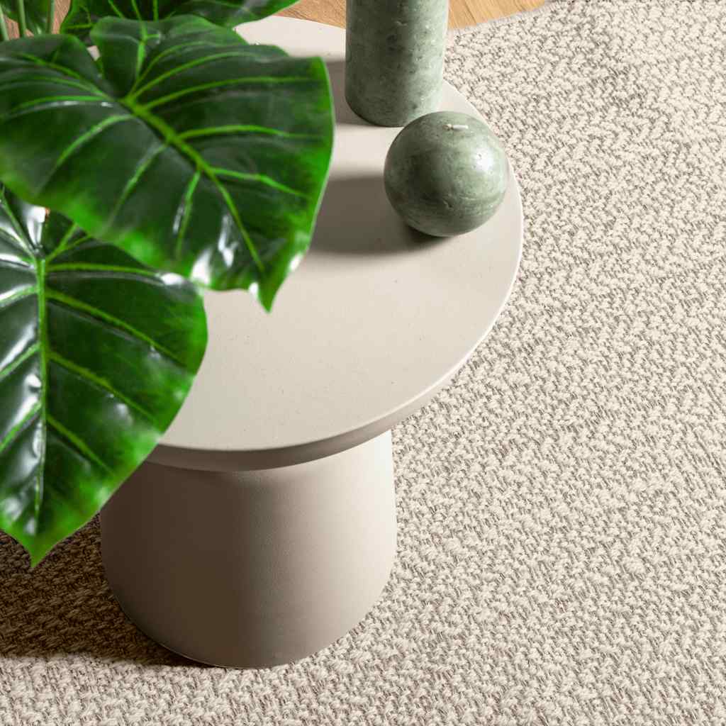 Tappeto ZIZUR Crema 80x150 cm Aspetto Iuta Interni ed Esterni