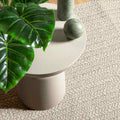 Tappeto ZIZUR Crema 120x120 cm Aspetto Iuta Interni ed Esterni