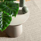Tappeto ZIZUR Crema 120x120 cm Aspetto Iuta Interni ed Esterni