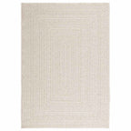 Tappeto ZIZUR Crema 120x170 cm Aspetto Iuta Interni ed Esterni