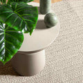 Tappeto ZIZUR Crema 200x200 cm Aspetto Iuta Interni ed Esterni