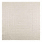 Tappeto ZIZUR Crema 200x200 cm Aspetto Iuta Interni ed Esterni