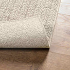 Tappeto ZIZUR Crema 240x240 cm Aspetto Iuta Interni ed Esterni