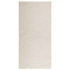 Tappeto ZIZUR Crema 100x200 cm Aspetto Iuta Interni ed Esterni
