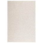 Tappeto ZIZUR Crema 120x170 cm Aspetto Iuta Interni ed Esterni