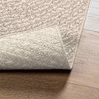 Tappeto ZIZUR Crema 140x200 cm Aspetto Iuta Interni ed Esterni
