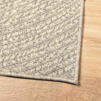 Tappeto ZIZUR Crema 140x200 cm Aspetto Iuta Interni ed Esterni